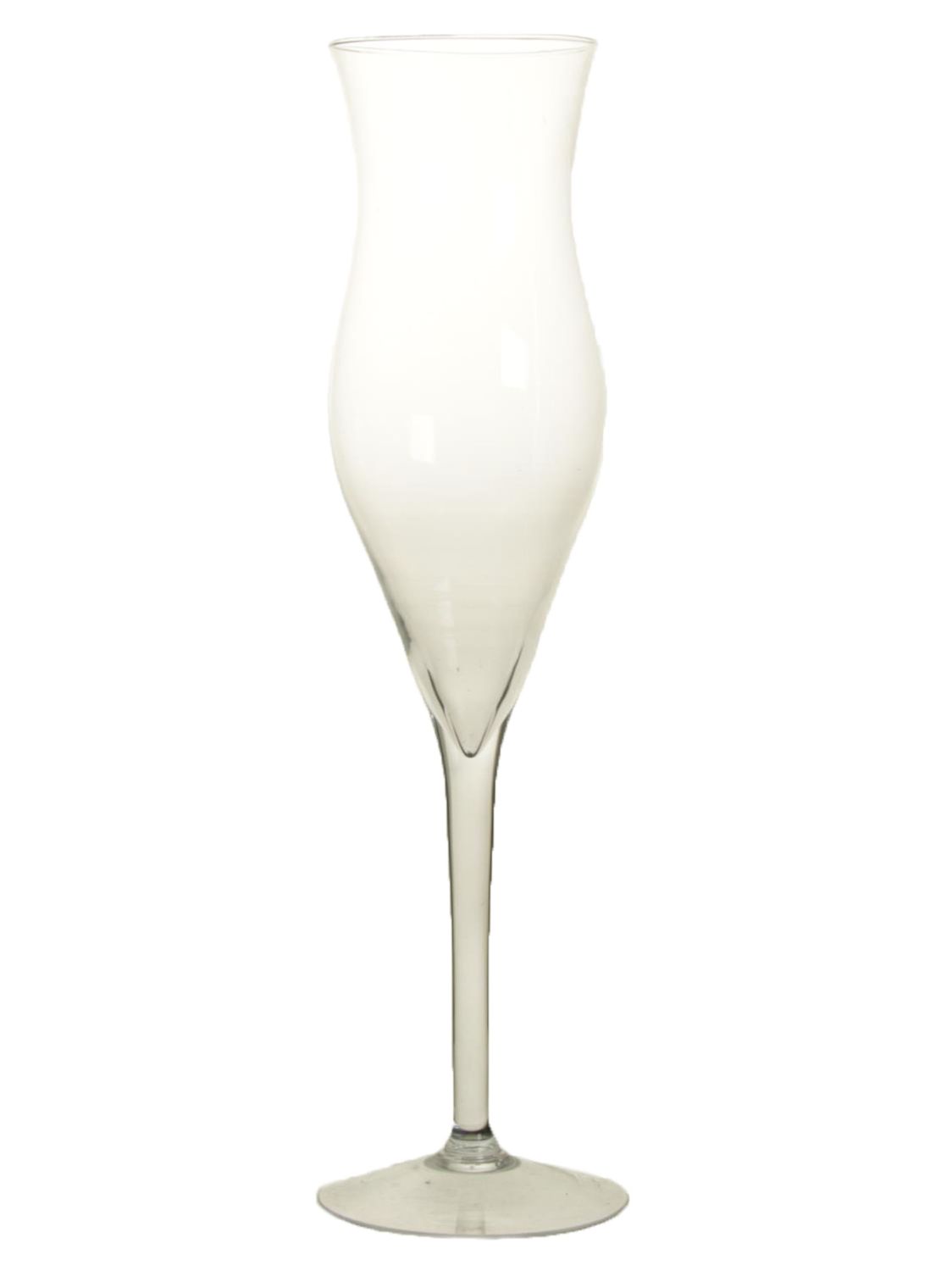 Großes Deko Sektglas YACORA auf Fuß, klar, 100cm, Ø17cm