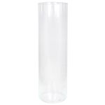 Boden Vase Zylinder SANYA OCEAN aus Glas, klar, 50cm, Ø15cm