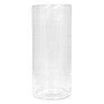 Glas Vase Zylinder SANYA OCEAN, transparent, 25cm, Ø11,5cm