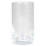 Glas Vase Zylinder SANYA OCEAN, klar, 15cm, Ø8,5cm
