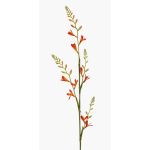 Künstliche Blume Montbretie KATHERYN, orange-rot, 90cm