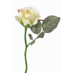Kunst Rose ELLI, creme-weiß, 30cm, Ø6,5cm