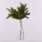 Kunst Tannen Bund KIGANJA mit Zapfen, grün, 35cm