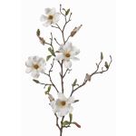 Deko Magnolie MARGA, weiß, 80cm, Ø7-8cm