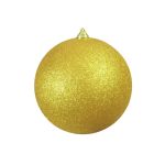 Weihnachtskugel CANELA, Glitzer, gold, Ø20cm