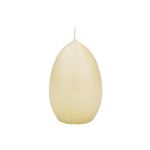 Osterei Kerze LEONITA, creme, 9cm, 6cm, 16h - Made in Germany