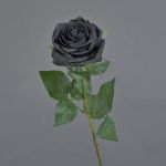 Künstliche Rose KAILIN, schwarz, 65cm, Ø9cm