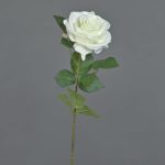 Künstliche Rose KAILIN, weiß, 65cm, Ø9cm