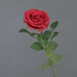 Künstliche Rose KAILIN, rot, 65cm, Ø9cm