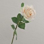 Künstliche Rose KAILIN, creme-rosa, 65cm, Ø9cm