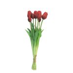 Textil Tulpenstrauß LONA, rot-schwarz, 45cm, Ø15cm
