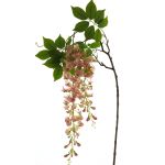 Dekoblumen Zweig Blauregen LIANMU, rosa, 140cm