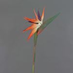 Kunststoff Papageienblume ZAMIRA, orange-violett, 95cm, 16x32cm