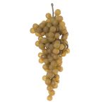 Plastik Obst Weintrauben ALBANO, gelb-grün, 17cm, Ø7cm