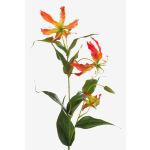Künstliche Blume Gloriosa FUJITA, orange-gelb, 80cm, Ø15cm