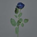 Künstliche Rose FREIDA, Eco Collection, royalblau, 60cm, Ø4cm