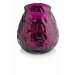 Windlicht MAYELA mit Wachs gefüllt, pink, 10,5cm, Ø10cm, 48h