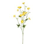 Kunst Butterblume NORA, gelb, 70cm, Ø3-3,5cm
