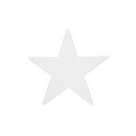 Weihnachten Silhouette Deko Stern AGENA, weiß, 58cm