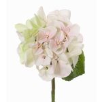 Künstliche Hortensie CHIDORI, creme-rosa-grün, 30cm, Ø13cm