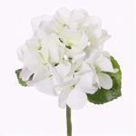 Künstliche Hortensie CHIDORI, weiß-grün, 30cm, Ø13cm