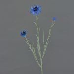 Kunst Kornblume KELSIE, blau, 65cm, Ø2,5-6cm