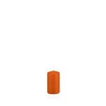 Stumpenkerze MAEVA, orange, 10cm, Ø5cm, 23h - Made in Germany