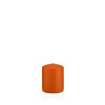Stumpenkerze MAEVA, orange, 8cm, Ø6cm, 29h - Made in Germany