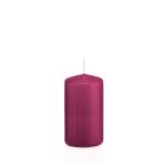 Stumpenkerze MAEVA, magenta, 12cm, Ø6cm, 40h - Made in Germany