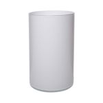Glas Vase Zylinder SANYA EARTH, weiß, 30cm, Ø16cm