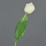 Kunst Tulpe ROMANA, weiß, 45cm, Ø6cm