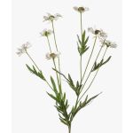 Künstliche Blume Gänseblümchen LASAI, weiß-grün, 80cm, Ø4-5cm