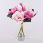 Textil Magnolienstrauß KAYLE, rosa-pink, 30cm, Ø25cm