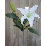 Dekoblume Tigerlilie MELIHA, weiß, 75cm, Ø20cm
