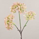 Kunst Kronenblume GULIO, rosa-grün, 75cm, Ø10-15cm