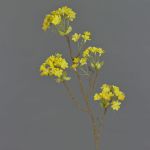 Künstlicher Ahorn Zweig ALHENA mit Blüten, gelb, 70cm, Ø5-9cm