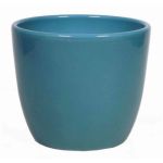 Kleiner Blumentopf TEHERAN BASAR, Keramik, ozeanblau, 8,5cm, Ø10,5cm
