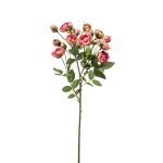 Künstliche Blume Rosenzweig TOSSA, pink-grün, 60cm, Ø1-4cm