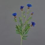 Deko Kunstblume Kornblume ORTIGO, blau, 60cm, Ø2-6cm
