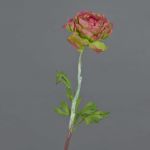 Ranunkel künstlich ELORIO, pink-grün, 50cm, Ø10cm