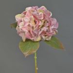 Künstliche Hortensie AMARILDO, rosa-gelb, 50cm, Ø16cm