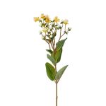 Künstlicher Zweig Johanniskraut CANNO mit Blüten, Früchte, gelb-weiß, 65cm
