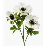 Künstliche Blume Windröschen RUBINA, weiß, 55cm, Ø4-10cm