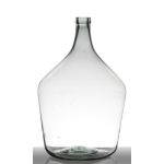 Glasballon JENSON, recycelt, klar-grün, 50cm, Ø34cm, 25L