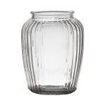 Votivglas NOLAN, längsstreifen, klar, 19,5cm, Ø15,5cm