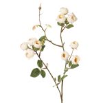 Unechter Kohl-Rosen Zweig LORRAINE, Eco Collection, creme-gelb, 60cm, Ø3cm