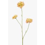 Kunstzweig Scabiosa DIHALLY, gelb-pfirsich, 80cm, Ø8-9cm
