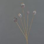 Kunst Mohnkapsel FILOMELA, dunkelbraun, 75cm, Ø2-3,5cm