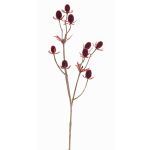 Plastik Edeldistel LOUKAS, burgunderrot, 45cm, Ø1-1,5cm