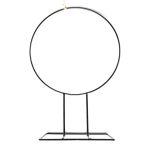 Metallring FREYDIS mit Fuß, schwarz, 60cm, Ø48cm